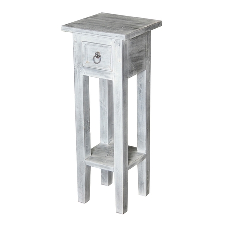 Elk Home Sutter End Table in White Wash 6500505